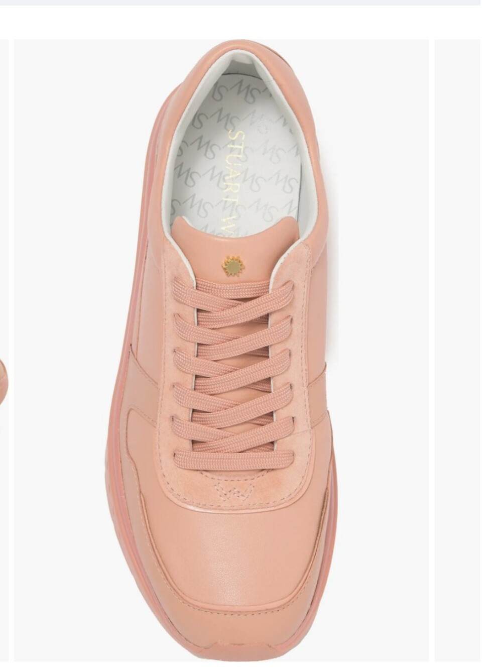 Stuart Weitzman Jaqi Platform Sneakers - Poudre Pink (Size 9 / 39.5) - Picture 4 of 15